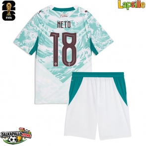 Portugali Pedro Neto #18 Vieraspaita Lapsille MM-kisat 2026 Lyhythihainen (+ shortsit)